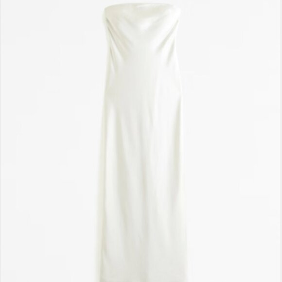 The Abercrombie & Fitch Julia Slip Strapless Scarf Maxi Dress SZ XLP NWT - Picture 2 of 7